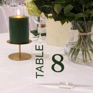 Numéro de table plexi