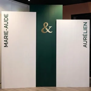 Backdrop rectangulaire mariage décoration arche bohème chic cérémonie fond photo