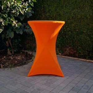 Housse de mange debout orange pour votre mariage, anniversaire, baptême